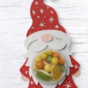Gnome - Christmas Candy Holder Ornament Dome l Holiday Par…